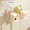 Ventosa Portacepillos Vaso Almacenamiento Estante Vaso Enjuague Bucal Montado en Pared Almacenamiento Cepillo de Dientes Eléctrico Hogar Baño Colgador de Vaso para Dientes