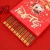 Palillos de Año Nuevo Palillos de Madera para Alitas de Pollo Caja de Regalo 10 Pares Caja de Regalo de Sándalo Rojo Embalaje Año del Caballo Palillos de Madera Sin Pintura Sin Cera