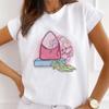 Fornecimento de estação independente de verão pode ser encomendado camiseta feminina estampada camiseta feminina de manga curta gola redonda top