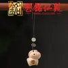 Cadena para Teléfono de Madera de Sándalo Verde Caballo Gordo, Yiming Xianyuan Sándalo Amarillo Madera Arcoíris Caballo Creativo del Año Regalo Pequeño Colgante Creativo para Teléfono