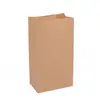 En stock Bolsa de papel kraft con fondo cuadrado recubierta bolsa de embalaje de grado alimenticio bolsa de limpieza a prueba de aceite Minorista Mayorista