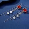S925 Sterling Silver Long Tassel Brincos Moda Feminina Earwire Personalidade Fire Fox eardrop temperamento brincos originais