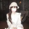 Chapéu Grande com Laço Estilo Francês Inspirado no Britânico, Elegância Aristocrática Vintage, Elegante Chapéu de Pescador, Versátil, Chapéu Bucket Emagrecedor