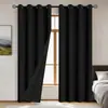 Suministro Exclusivo Transfronterizo de Cortinas de Pongee Completamente Opacas por Ambos Lados, Cortinas Terminadas Aislantes de Sonido y Calor, Stock Listo de Fábrica