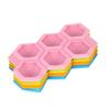 Amazon 4 furo silicone hóquei hóquei molde quadrado molde de gelo 4 Ice Box molde de gelo silicone rack de gelo atacado