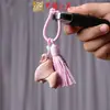 Yiming Xianyuan Madeira de Cipreste Vermelho Escultura Cavalo Tang Borla Anel para Celular Pingente Acessórios Criativos Pingente de Madeira