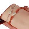 Pulsera de Loto de Plata Esterlina S925 para Mujer Pulsera de Ágata Roja del Sur Natural Nicho Lujo Ligero Gama Alta Pulsera de Estilo Chino Nuevo