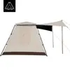 Barraca de camping 210D Tecido Oxford outono Barraca Ogawa 1 quarto 1 sala 2-3 pessoas 6 m2 barraca de teto