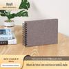 Álbum de Fotos de Escrita de Bobina Dupla, Álbum de Fotos para Presente, Scrapbook, Capa de Cartolina Preta, Janela Artesanal, Álbum Personalizado