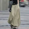 Falda Larga de Estilo Europeo y Americano Transfronteriza 2026 con Dobladillo Ancho, Falda de Línea A, Cintura Alta, Adelgazante, Holgada, Falda Larga de Baile para Mujer en Stock