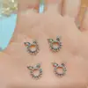 Famoso en Internet Corona de Navidad para Uñas con Diamantes Perlas Decoración Versátil Joyería de Diamantes para Uñas Dorados y Plateados Japoneses de Alta Retención de Color