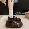 Zapatos Birkenstock de Piel Genuina Súper Suaves Suela Gruesa Cobertura Total para Mujer Versátiles Cómodos No Cansan Slip-on Perezosos Mary Jane Planos