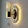 Luminária de Parede LED para Cabeceira Moderna Europeia Casual Criativa Acrílico Quarto Sala de Estar Corredor Escada Luminária de Parede