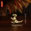 Dinosaurio Jurásico Creativo Modelo de Triceratops de Cobre Sólido Adorno para Lugares Escénicos y Mascotas de Té Venta Caliente Transfronteriza