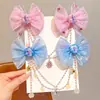 Colar com Presilha de Cabelo Infantil, Acessórios de Cabelo Frozen para Meninas, Joia de Corrente para Testa de Menininha, Adorno de Cabeça da Princesa Elsa, Acessórios de Cabelo