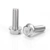 Fabricante-Tornillos de Brida Plana de Acero Inoxidable 304 Sin Dientes Pernos Hexagonales Exteriores Fondo Plano Superficie de Brida Brillante Sin Dientes
