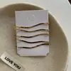 Grampo de Cabelo Metálico Versátil para Uso Diário, Presilha Bobby Pin, Clipe para Franja Lateral Ondulada, Grampo para Testa, Acessório de Cabelo para Mulheres