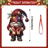 Transfronteiriço Novo Conjunto Plano de Acrílico Decoração de Carro Pingente Christmas Xícara de Chá Menina Conjunto de Seis Peças Padrão