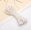 Corda de Algodão Trançada 3mm Artesanato Corda com Etiqueta de Contas Acessórios para Joias DIY Feito à Mão Embalagem em Feixe Materiais Decorativos