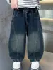 Pantalones Vaqueros para Niños 2026 Nueva Ropa Infantil Ropa de Otoño Estilo Travieso Genial Pantalones Cimitarra Baile Callejero Niñito Estilo Primavera y Otoño Moderno
