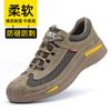 Zapatos de protección laboral para hombre anti-aplastamiento anti-perforación anti-deslizante transpirable cómodos protección de seguridad zapatos de trabajo resistentes a las manchas resistentes al desgaste zapatos de soldador