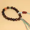 Pulsera DIY de Palosanto Negro con Diseño de Pixiu Corazón Fabricante de Joyería Especificación Mayorista 1.0 Cuentas de Oración para Hombres y Mujeres Artículo Decorativo