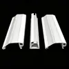 Cubierta de Luz Lineal en Forma de Tira Coextruida Bicolor para PC Cubierta de Lente Óptica Difusor de Luz Blanca de Policarbonato