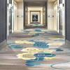 Alfombra Estampada para Pasillo de Hotel, Corredor, Escaleras, Salón de Banquetes, Salón de Belleza, Retardante de Llama, Alfombra de Piso Completo, Instalación Puerta a Puerta