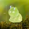 Adornos de Paisaje Micro Adornos de Rana Luminosos de Colores Joyería Creativa Manualidades de Resina con Musgo Adornos Pequeños de Escritorio