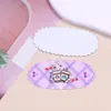 Exquisita Taza Ovalada de Dibujos Animados para Té de Leche Impresión Acrílica DIY Accesorios para el Cabello Pin Lateral Imán para Nevera Collar Funda para Teléfono Móvil