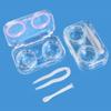 Caja de lentes de contacto de una pieza transparente sin tapa, de alto color, mini caja de lentes de contacto de color/coreano, caja de pupila de belleza Wind