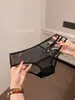 Panty de mujer estilo japonés nuevo con lazo hueco y tirantes finos, puro deseo, bragas de malla transpirables y sexys de tiro bajo