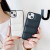 Para funda de teléfono iphone13Pro color sólido chamarra de plumas cubierta trasera funda protectora 12Max funda de teléfono todo incluido resistente a caídas