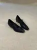 Zapatos Mary Jane negros de Hong Kong, diseño de punta cuadrada estilo coreano, colección primavera 2026, tacón grueso, adecuados para ir al trabajo, zapatos de tacón bajo de una sola tira estilo francés