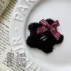 Atmósfera de Otoño e Invierno Pinza para el Cabello de Felpa Blanca Pura Copo de Nieve Pinza BB para Mujer, Pinza para el Cabello Versátil Dulce y Linda Accesorio para el Cabello Pinza Lateral