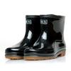 Botas de Chuva Shanghai Huili 553 Novas Botas de Chuva Baixas Antiderrapantes Sola de Couro Preto Calçados de Trabalho para Água para Homens e Mulheres