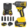 Chave de Impacto Elétrica Sem Escovas 600N Mais Vendida Transfronteiriça Chave de Impacto de Lítio Alto Torque para Trabalho em Andaimes e Reparo Automotivo Ferramenta de Desmontagem Poderosa