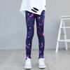 Leggings para Meninas AliExpress EabyWish Primavera e Outono Finas Calças Estampadas Elásticas Infantis Estilo Coreano Calças Infantis Médias e Grandes