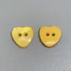 Botones de resina de alta gama con forma de corazón perlado, adecuados para camisas, cárdigans de manga corta y suéteres, botones coloridos de dos agujeros hechos a mano para manualidades