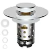 Filtro de fregadero transfronterizo, tapón de desagüe emergente, a prueba de fugas, para lavabos y fregaderos de cocina, malla de filtro universal, desagüe de suelo, a prueba de olores