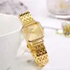 2023 Novo Bracelete Cruzado Relógio Feminino Moda Simples Temperamento Pequeno Bracelete Relógio de Pulso Quadrado Relógio Feminino