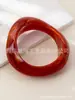 Pulsera Circular Ancha Exagerada de Estilo Europeo y Americano Transfronteriza en Coloridos Colores Gelatina, Joyería de Pulsera Dinámica de Resina Acrílica Ecológica