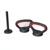 Alça de kettlebell revestida de borracha haltere conector de kettlebell modificado porca peso ajustável fitness suporte para flexão