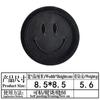 Pegatinas de tela bordadas autoadhesivas, sellos bordados por computadora, marca de moda, insignia de cuero negro, parche decorativo para prendas.