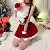 Fim de temporada sexy de Natal outono e inverno lingerie sexy peito pequeno quadril grande saia uniforme de coelhinha tentação