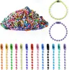 Corrente de miçangas coloridas, corrente de miçangas ondulada, acessório DIY em cores de doce, etiqueta pendente, corrente pendente Guka, corrente de metal 2,4 mm com pintura assada