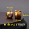 Accesorios de oro de 18k chapado, no se decoloran, color oro arena, accesorios con cuentas, materiales para manualidades, cuentas espaciadoras color oro arena, cuentas para pulseras, accesorios para joyería