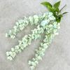 Novo pendente de parede flor de gafanhoto de 3 ramos rattan artificial teto de casamento multi-colorido flor artificial decorativa salão de casamento conjunto de cena de banquete
