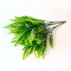 Material de parede de planta simulada planta simulada 7 garfos planta aquática grama artificial de plástico grama persa samambaia de plástico atacado