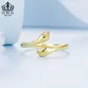 Anillo de Abrazo de Moda Original Aiful Material de Cobre Conmemorativo Familiar Versátil Ajustable Anillo Abierto al por Mayor para Mujeres